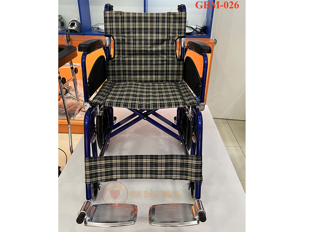Xe lăn gấp gọn khung hợp kim nhôm GBM-026
