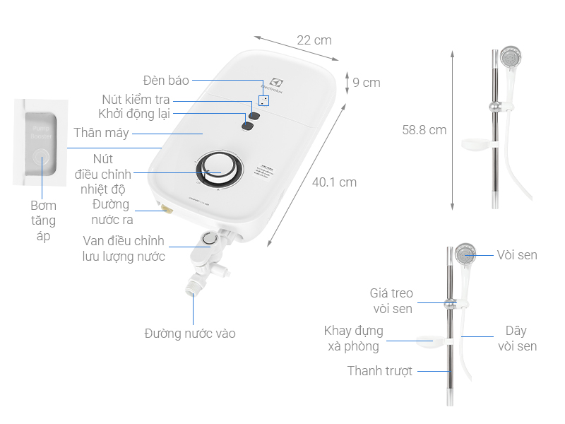 Máy nước nóng trực tiếp  