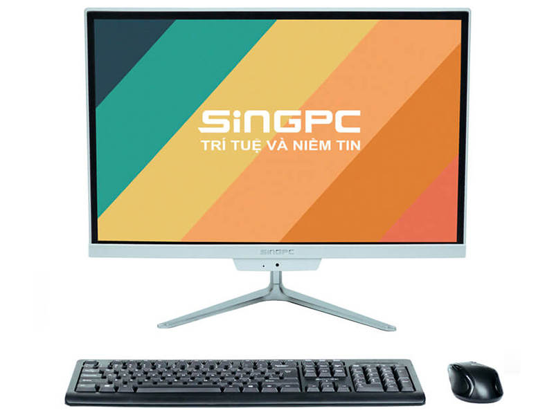 Máy tính All In One 19 inch SingPC M19K571-W (Intel® Celeron® G5900/G5905/G5920, Ram 4GB DDR4, SSD128GB)