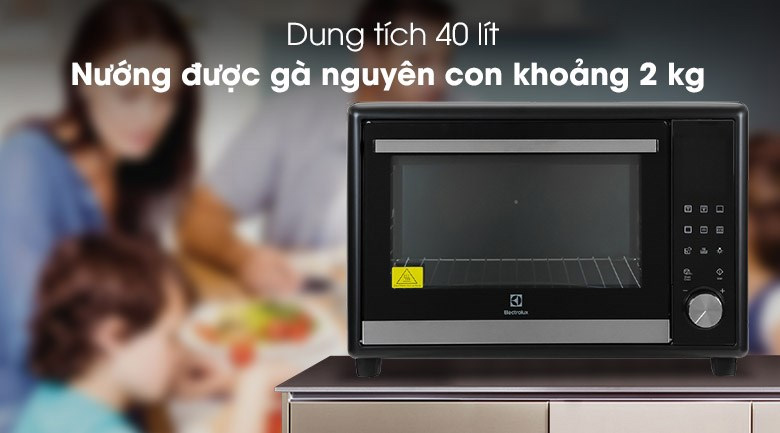 Dung tích lò nướng là 40 lít