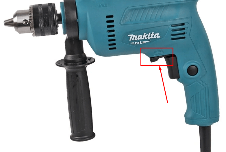 Máy khoan Makita M0801B có nút đảo chiều mũi khoan tiện lợi