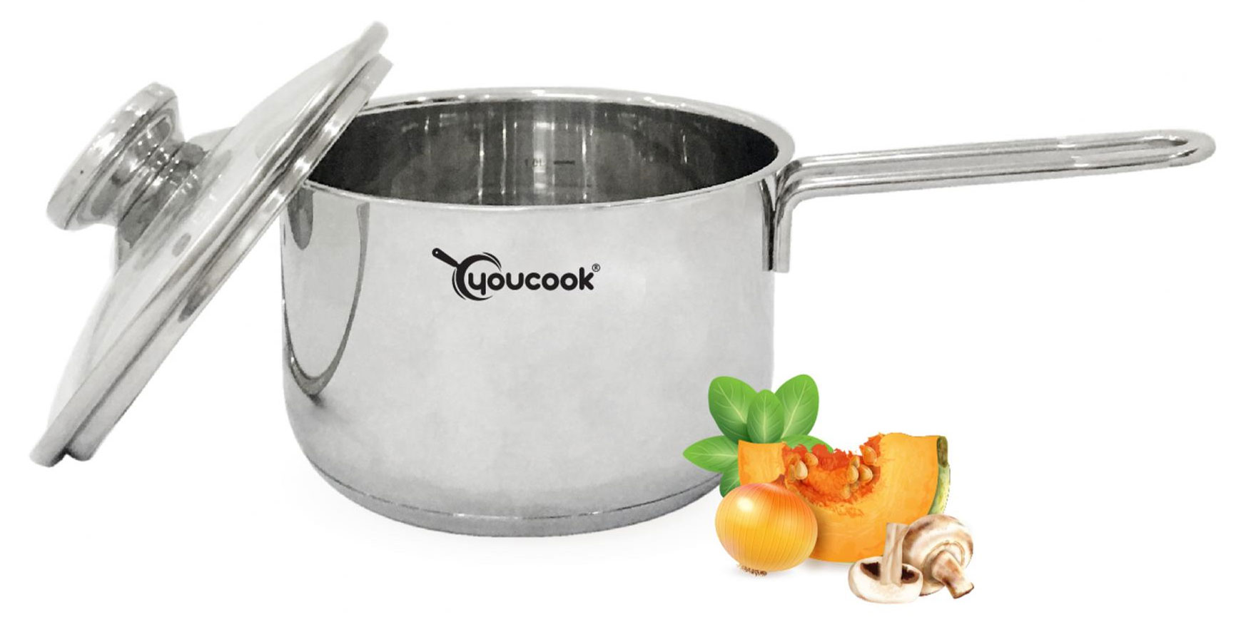 Quánh inox 3 đáy thân bầu Youcook YCS14-3L