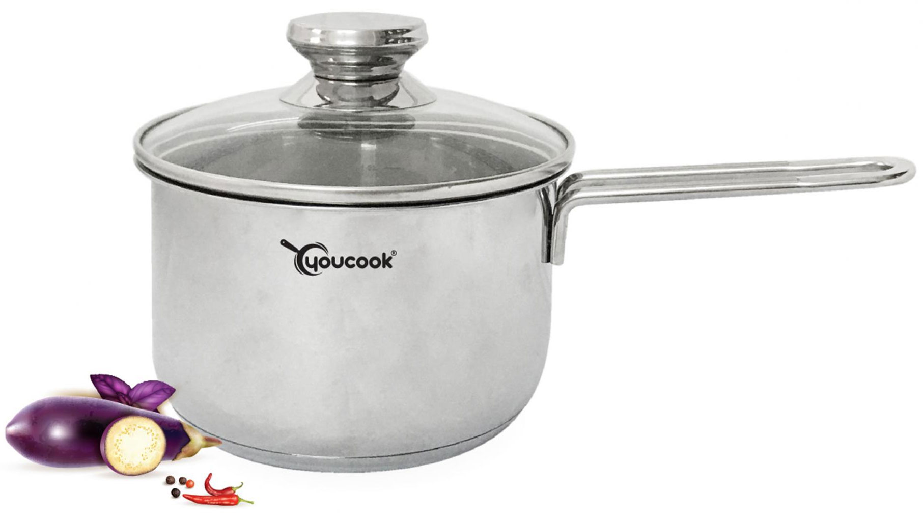 Quánh inox 3 đáy thân bầu Youcook YCS16-3L