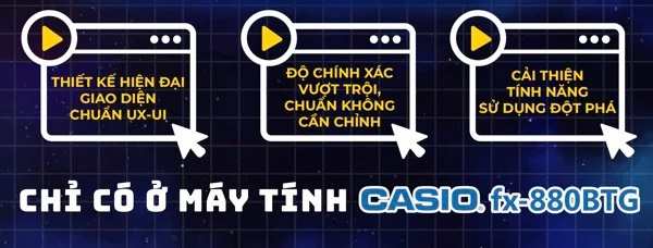 Casio 880 có nhiều tính năng đột phá