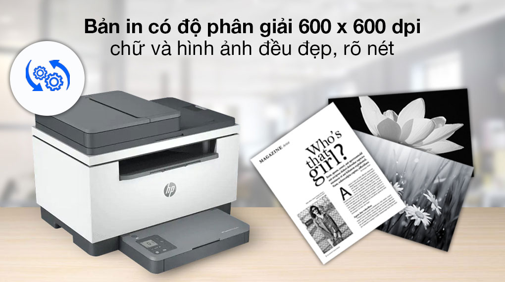 máy in HP Laser Jet MFP M236SDW cung cấp bản in rõ nét