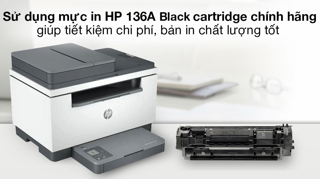 máy in HP Laser Jet MFP M236SDW sử dụng mực in chính hãng nâng cao độ bền