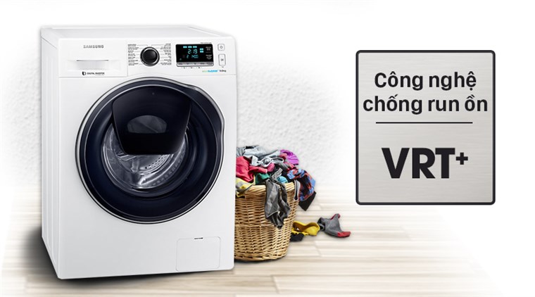 Máy giặt Samsung WW10TP54DSH/SV ứng dụng công nghệ VRT Plus