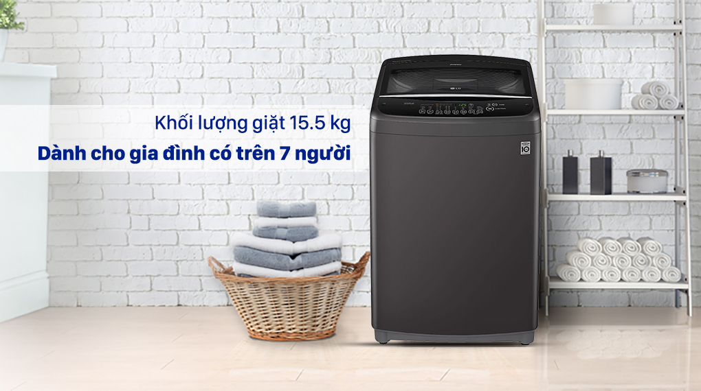 Máy giặt lồng đứng LG Inverter 15.5 Kg T2555VSAB