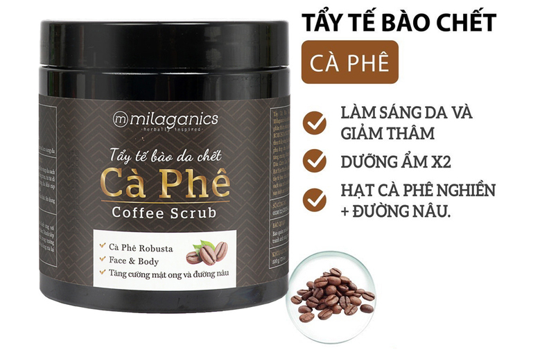 Tẩy tế bào chết toàn thân Milaganics Coffee Scrub 200g