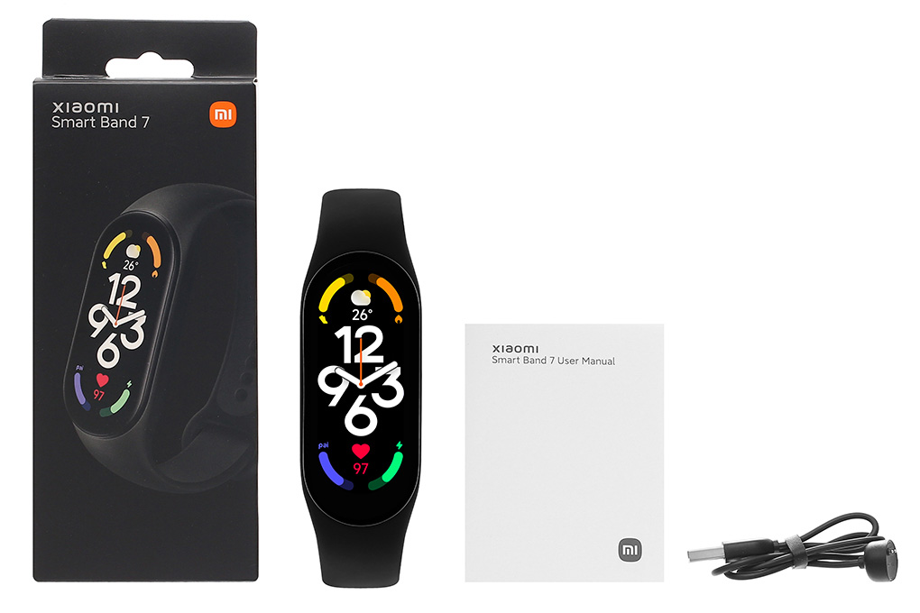 Bộ sản phẩm vòng đeo tay thông minh Mi Band 7