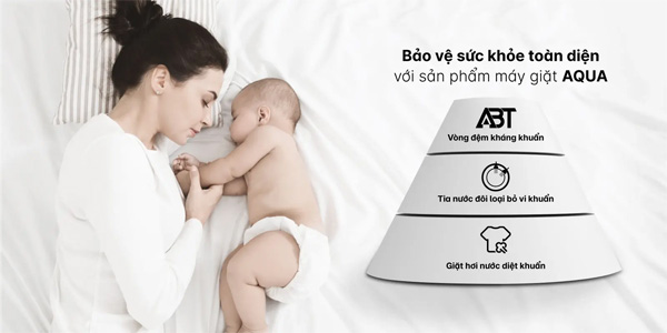 Máy giặt Aqua AQD-D903G.BK bảo vệ quần áo, bảo vệ làn da