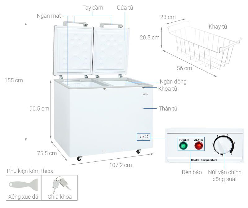 Tủ đông AQUA AQF-C4202E