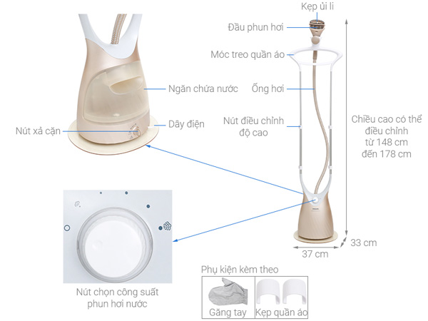 Bàn ủi hơi nước đứng