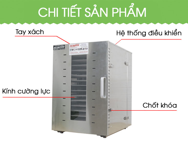 Máy sấy thực phẩm Newsun 16 khay DJB-16B/ST-06