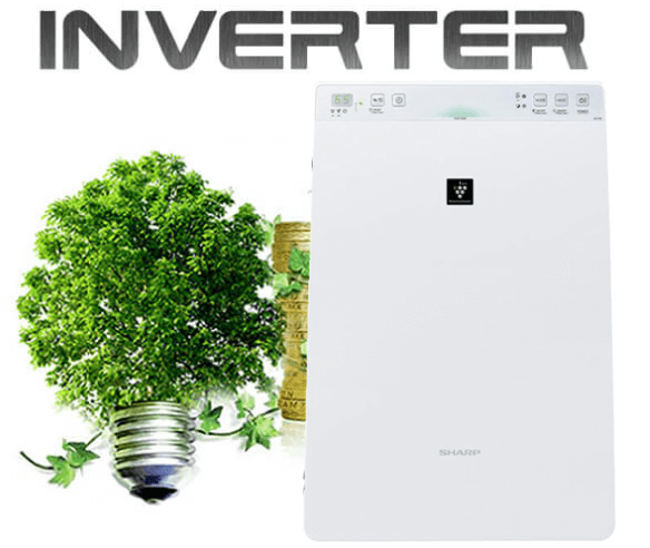 Công nghệ Inverter tiết kiệm điện năng của máy lọc không khí tạo ẩm Sharp KC F30EV W