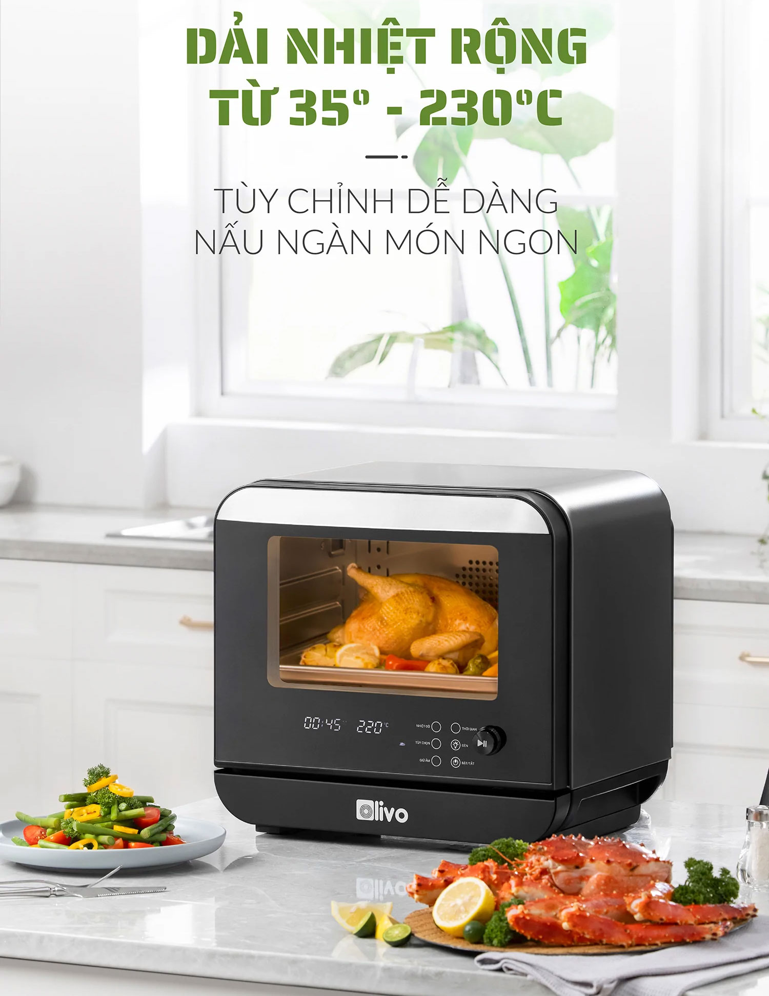 Nồi chiên hơi nước OLIVO SF18