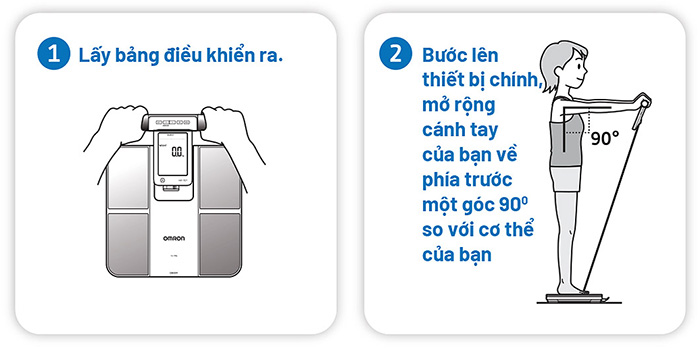 Cân Omron HBF-375 rất dễ sử dụng