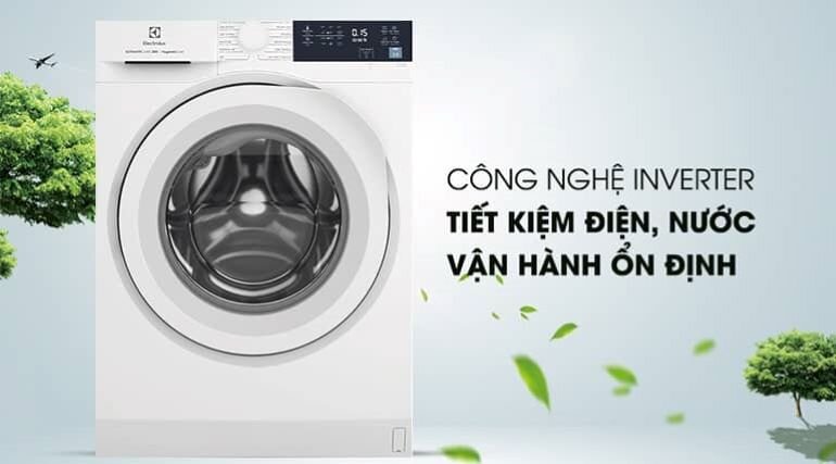 Máy giặt Electrolux EWF8024D3WB 8kg ứng dụng công nghệ Inverter tiết kiệm điện hiệu quả