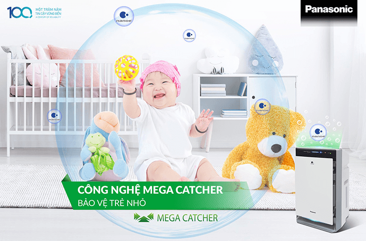 Máy lọc không khí Panasonic F VXK70A tích hợp công nghệ MEGA CATCHER thông minh