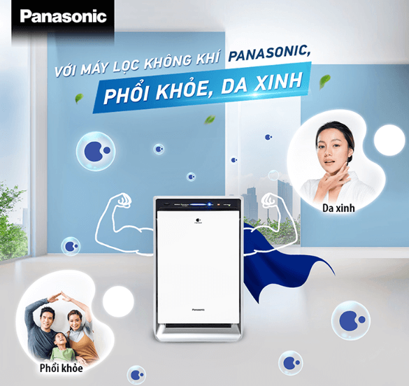 Máy lọc không khí Panasonic F VXK70A có chức năng bù ẩm tuyệt vời