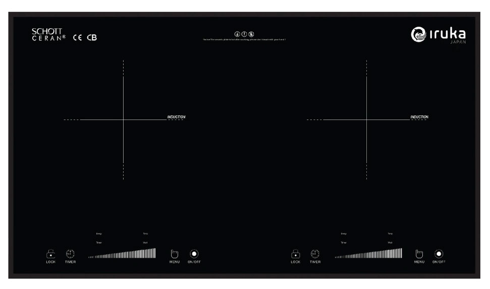 Bếp điện từ đôi Iruka I-22