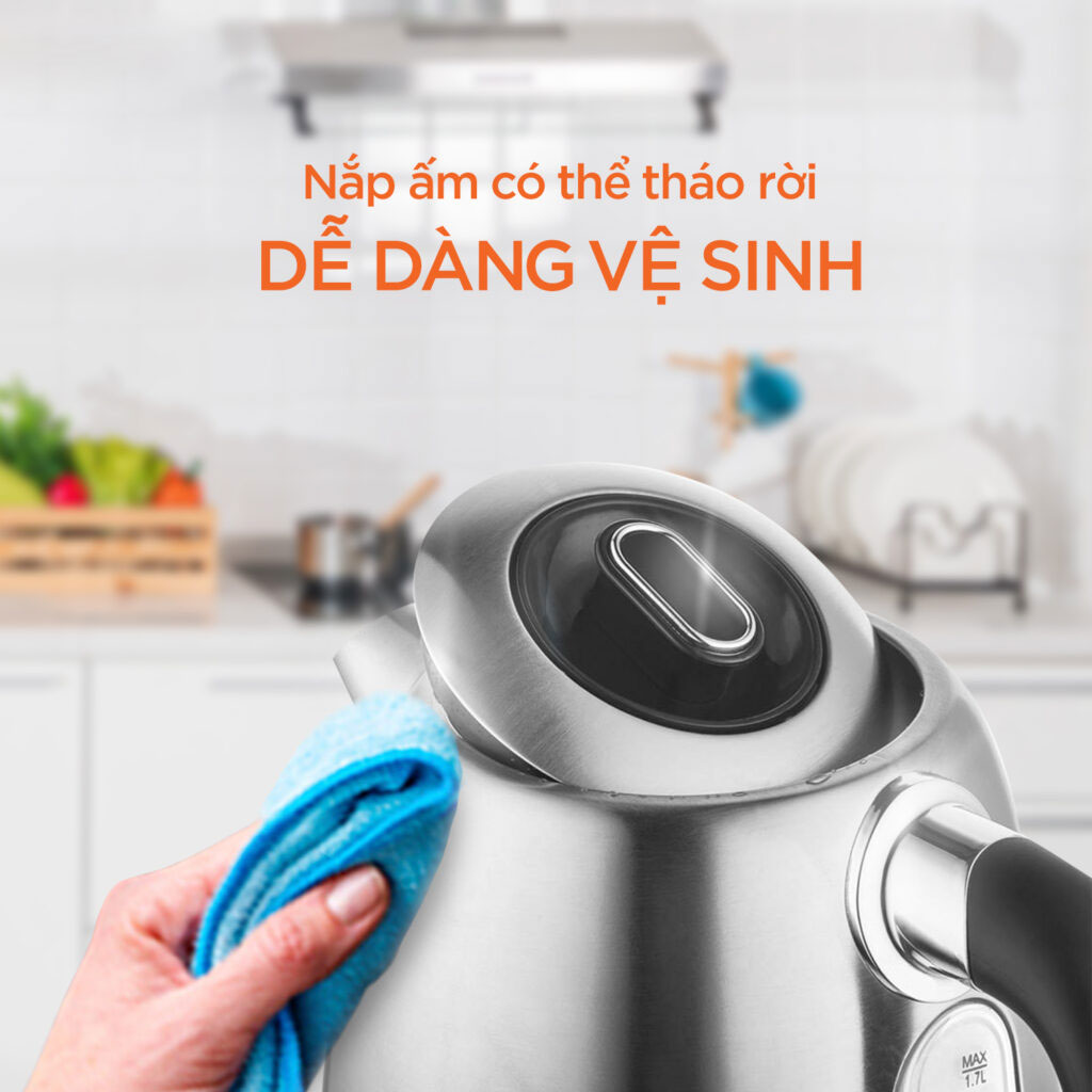 Ấm siêu tốc inox