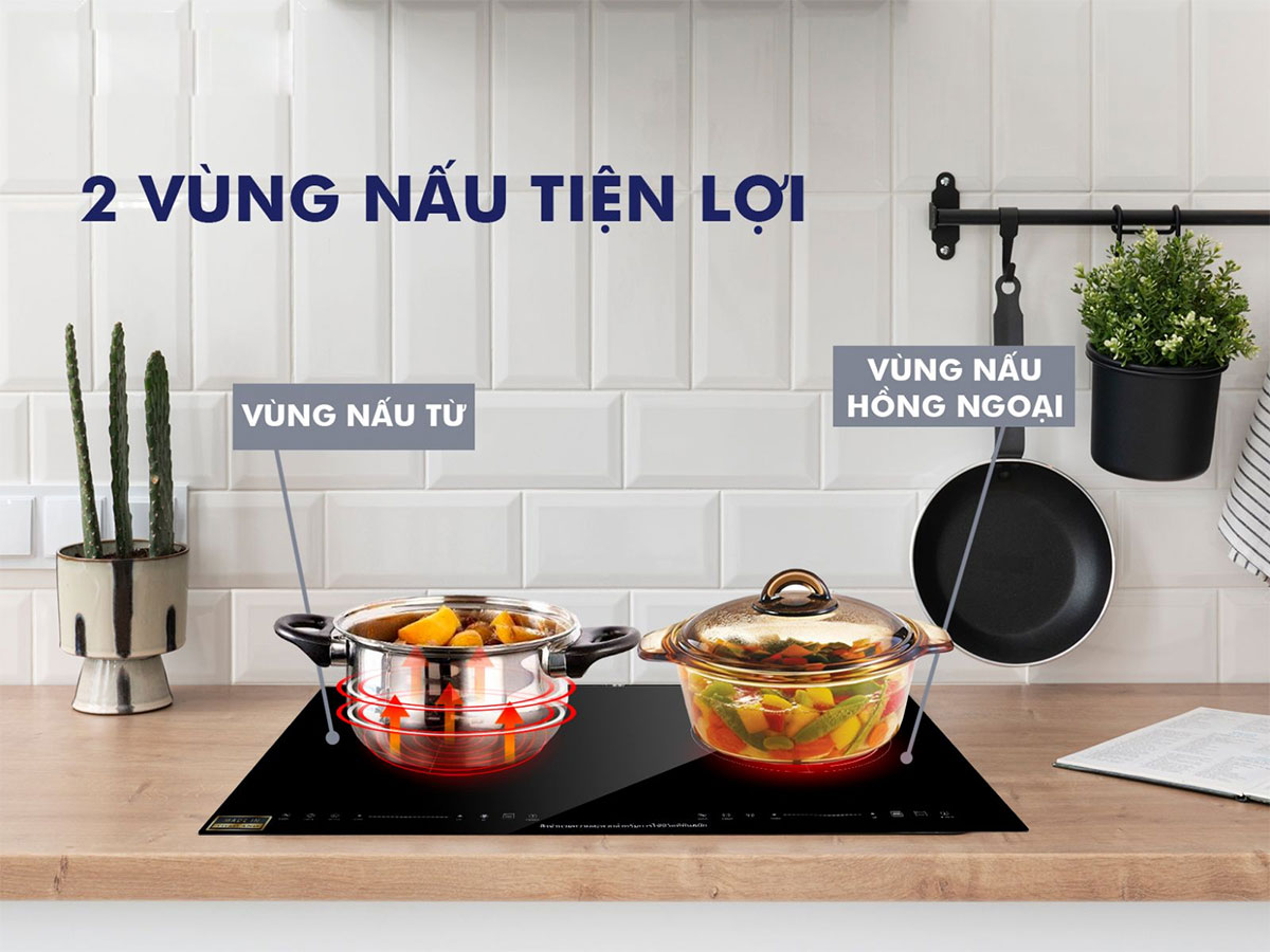 Bếp đôi từ hồng ngoại Panworld PW-1924