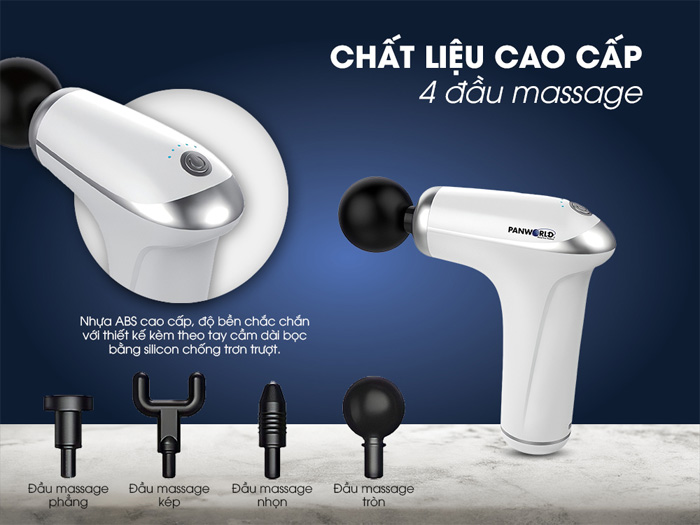 Máy gồm 4 đầu massage khác nhau