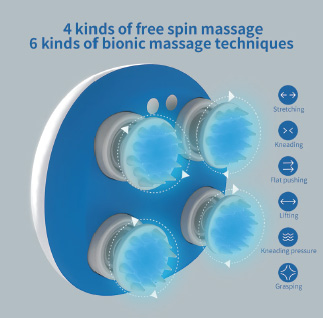 Đầu massage làm bằng silicon siêu mềm, an toàn với làn da