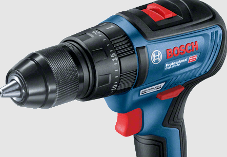 Đầu cặp kim loại của máy khoan pin Bosch GSB 18V 50 mạnh mẽ với khả năng cặp tối đa 13mm