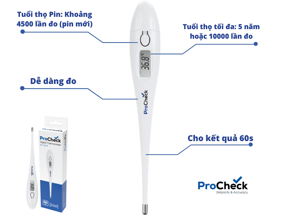 Ưu điểm của nhiệt kế ProCheck