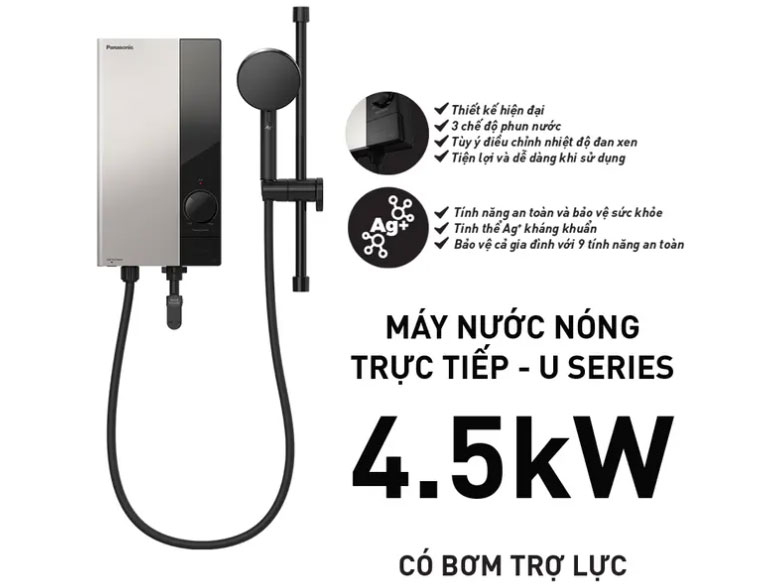 Bình nước nóng Panasonic DH-4UP1VS có khả năng làm nóng nhanh