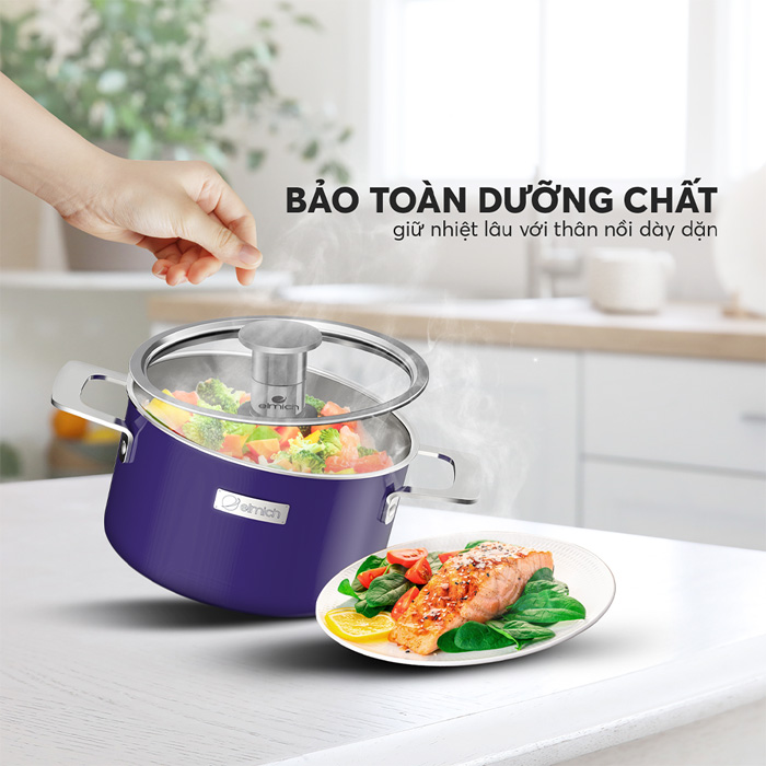 Thân nồi dày dặn giữ nhiệt tốt