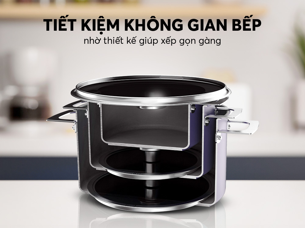 Xếp gọn gàng tiện lợi