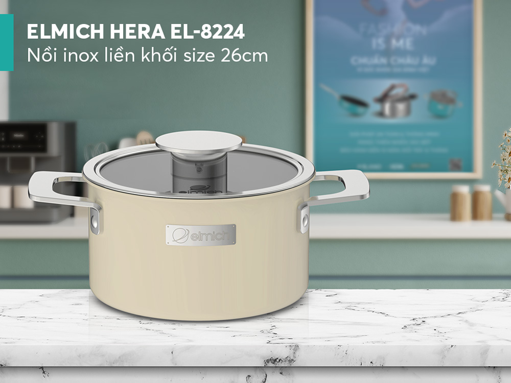 Nồi Elmich có đường kính là 26cm