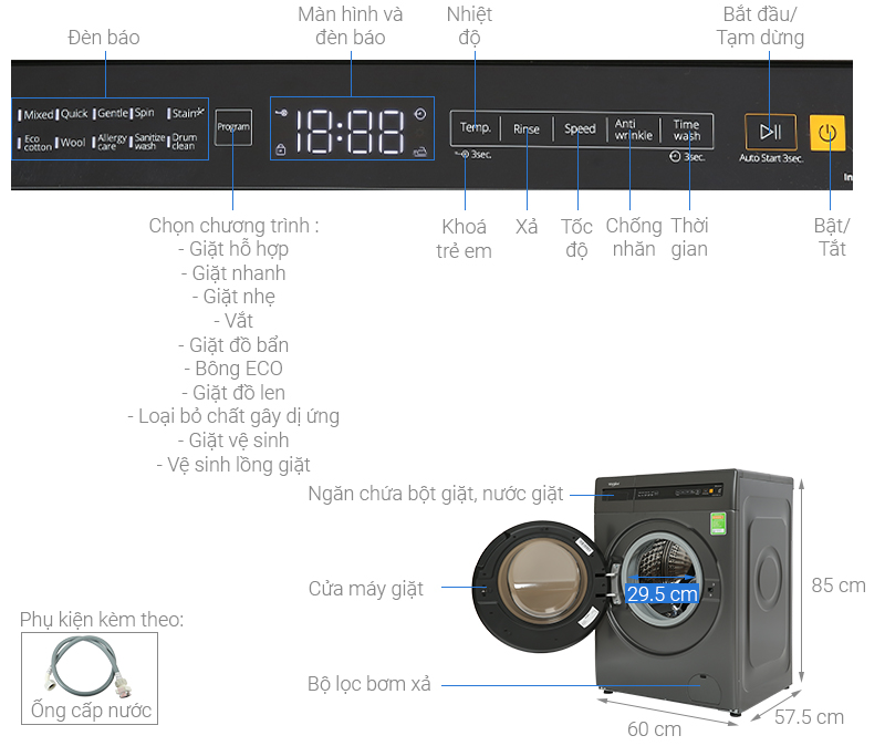 máy giặt Whirlpool FWEB8002FG