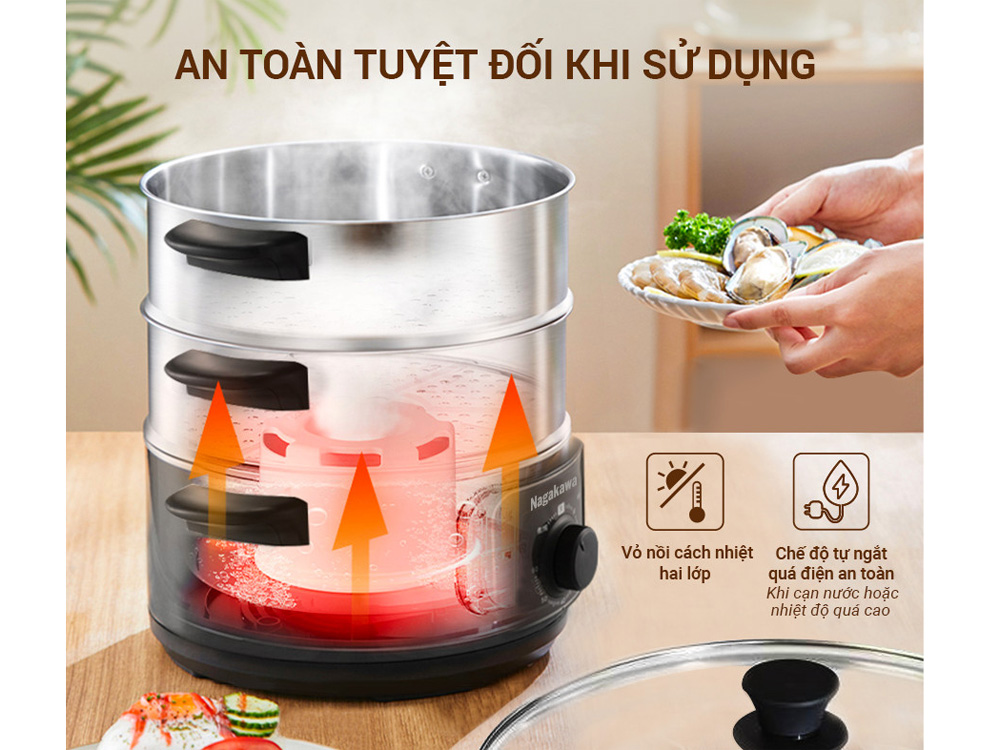 Nồi hoạt động an toàn tuyệt đối