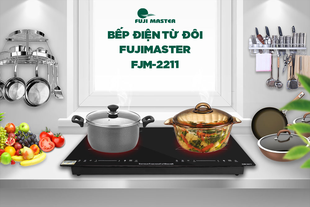 Bếp điện từ đôi Fuji Master FJM-2211