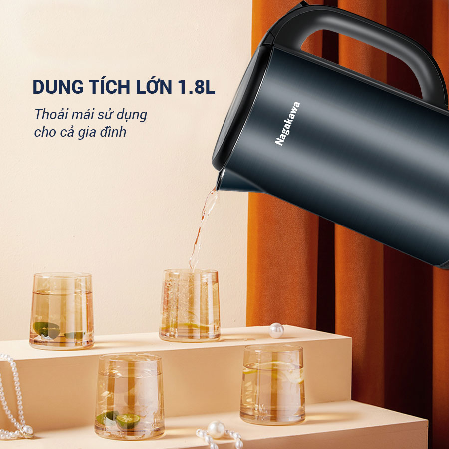 Ấm siêu tốc inox 