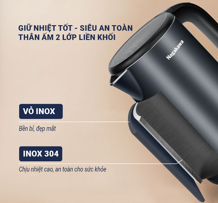 Ấm siêu tốc 2 lớp