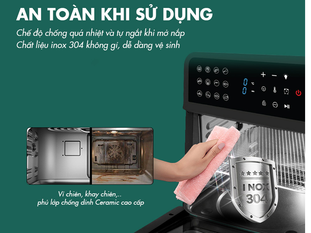 Nồi vận hành dễ dàng và an toàn