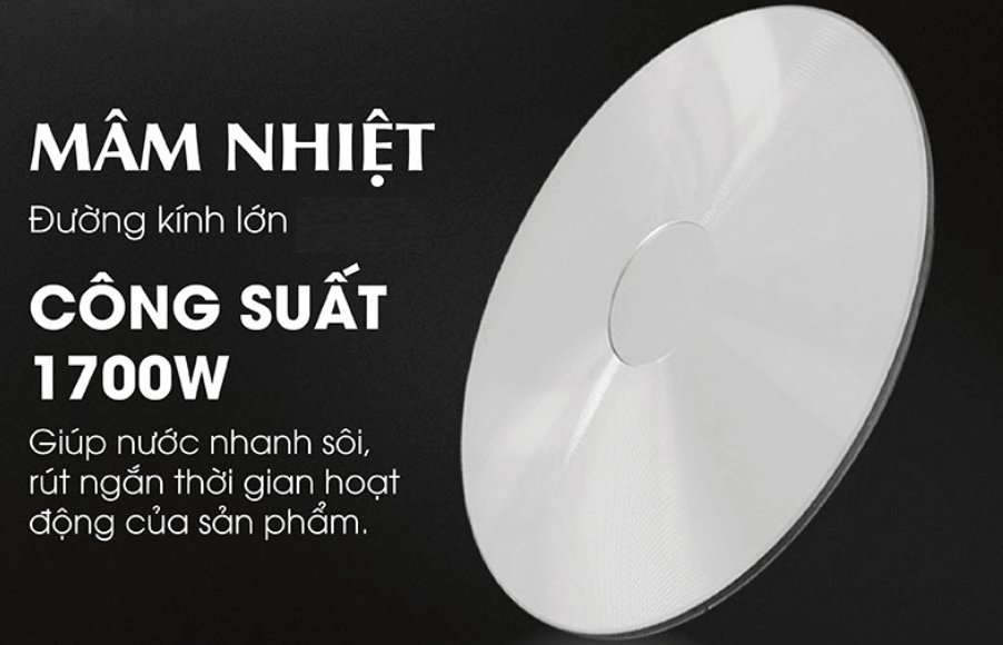 Nồi lẩu điện Sato 50NL41 có mâm nhiệt lớn, công suất cao