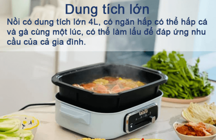 Nồi lẩu nướng đa năng Kalite KL 666 có dung tích 4 lít