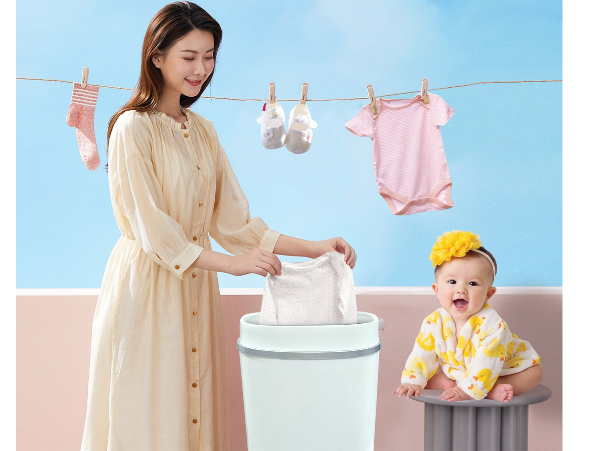 Máy giặt hỗ trợ làm sạch các vết bẩn trên quần áo
