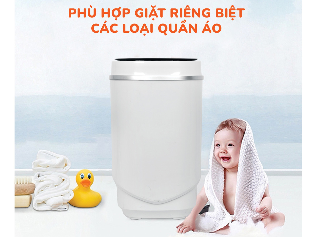 Phù hợp giặt các loại quần áo riêng biệt