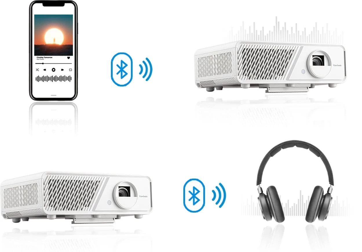 Máy chiếu kết nối bluetooth tiện lợi 