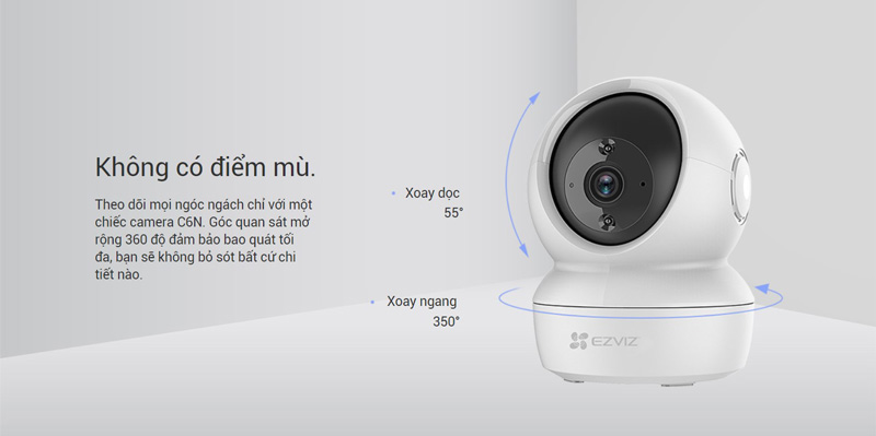 EZVIZ C6N có góc quay không điểm chết