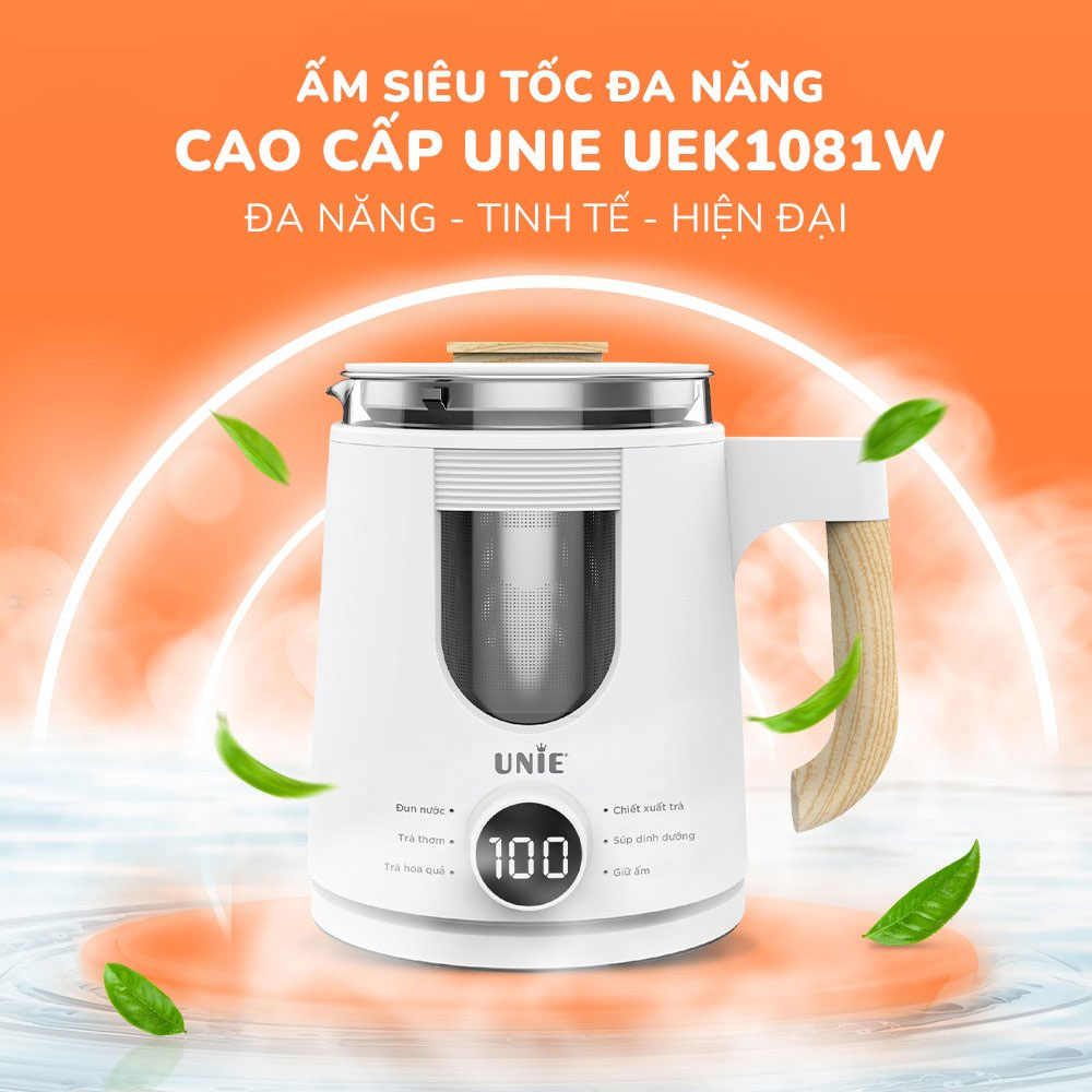 Ấm siêu tốc đa năng cao cấp Unie UEK1081W