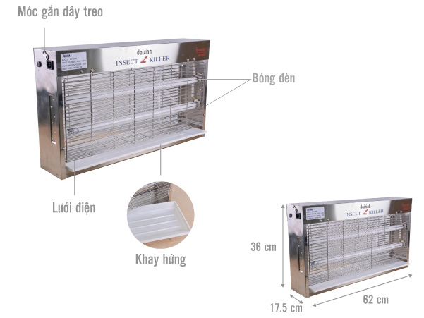 Đèn diệt côn trùng Đại Sinh DS-D202I