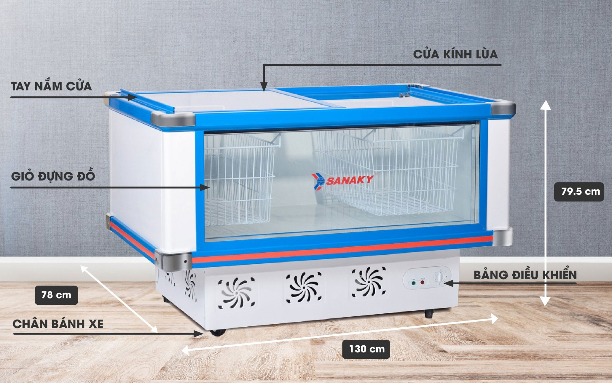 Tủ mát Sanaky  